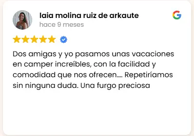 Opinión de Laia Molina sobre el servicio de alquiler de campers en Ibiza de Can Camper: una experiencia increíble